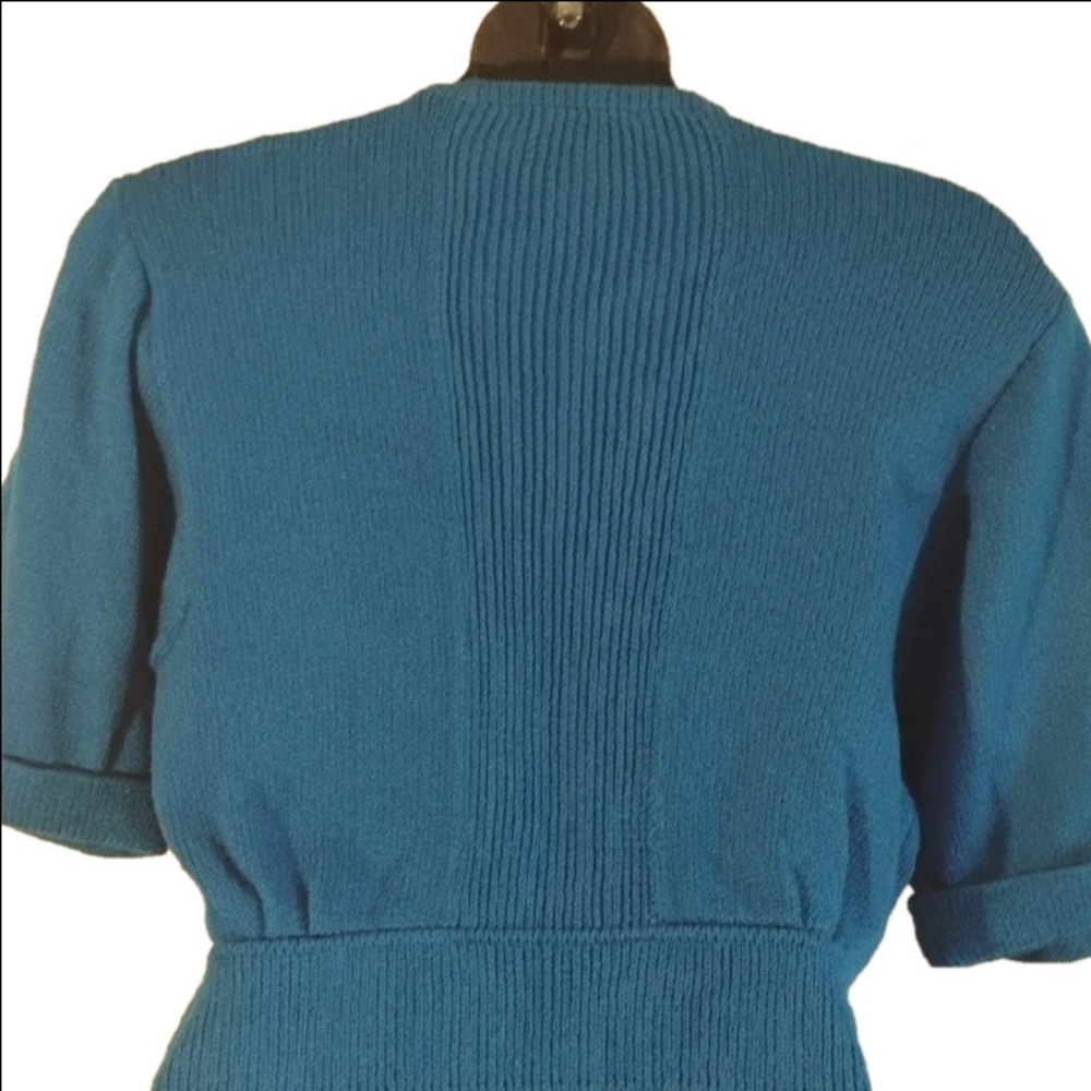St. John By Marie Grey Vintage Blue Cardigan. See Measurements For Your Fit. - Picture 2 of 12